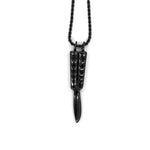 Butterfly Knife Pendant Ss Necklaces