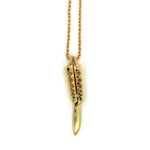 Butterfly Knife Pendant Ss Necklaces