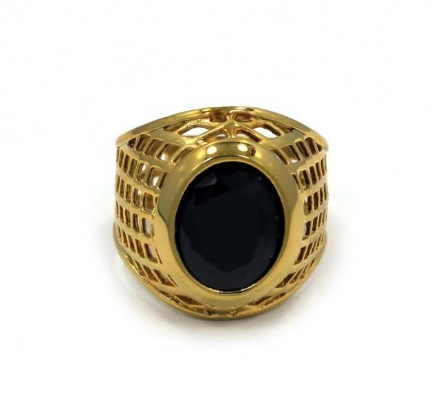 gold ring, gold class ring, onyx stone ring, mens ring with stone, gold ring, mens jewelry