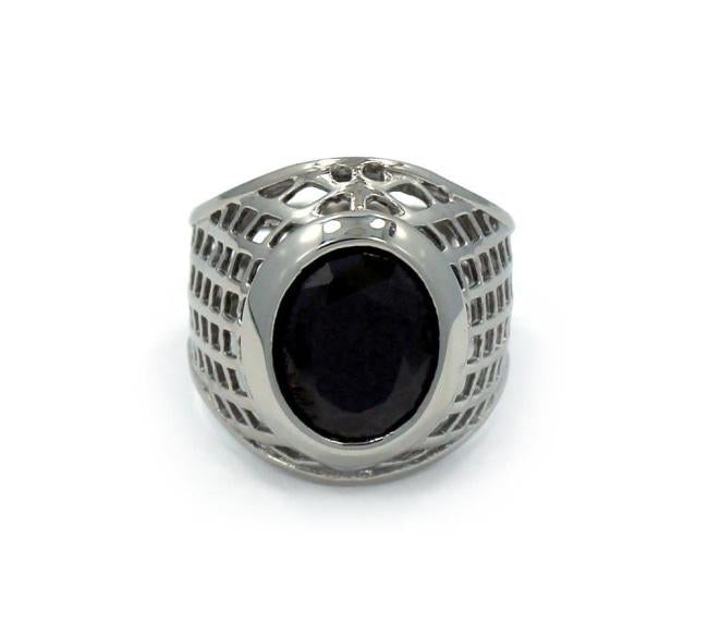 silver ring, silver class ring, onyx stone ring, mens ring with stone, silver ring, mens jewelry