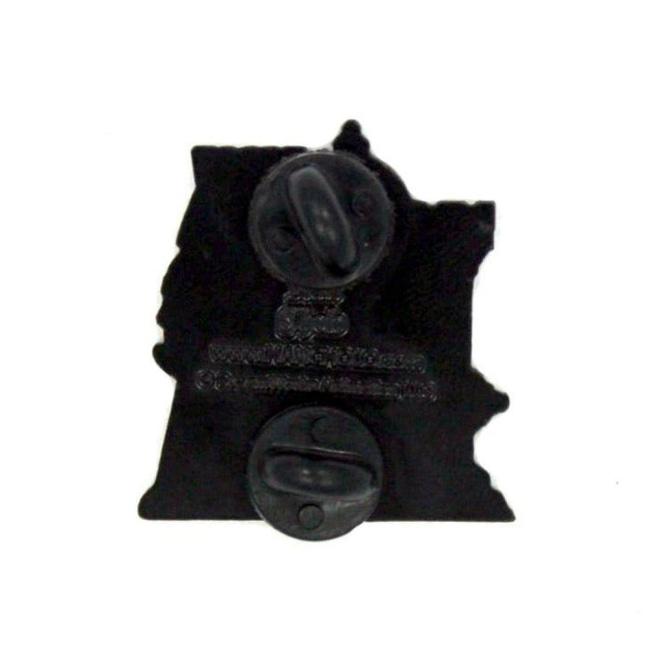 back of the castle grayskull enamel pin from the masters of the universe collection