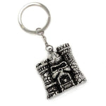 angle of the Castle Grayskull Keychain from the masters of the universe collection