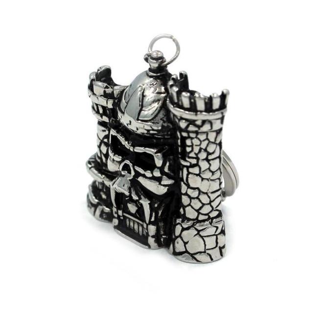 right side of the Castle Grayskull Keychain from the masters of the universe collection