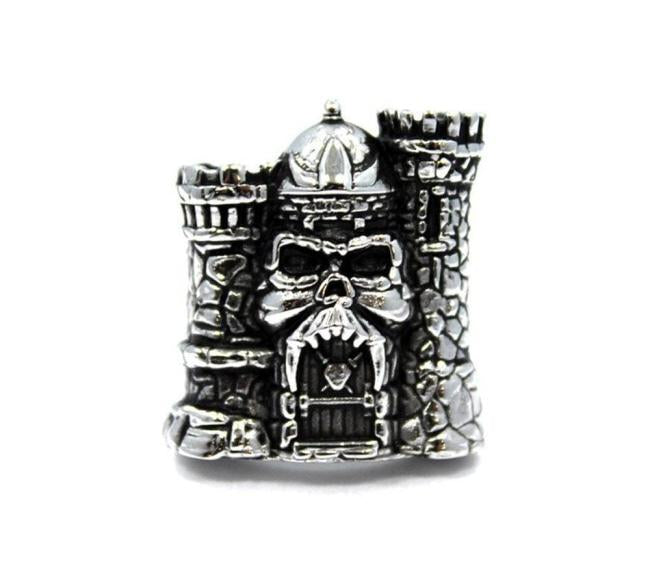 front of the Castle grayskull ring from the masters of the universe jewelry collection