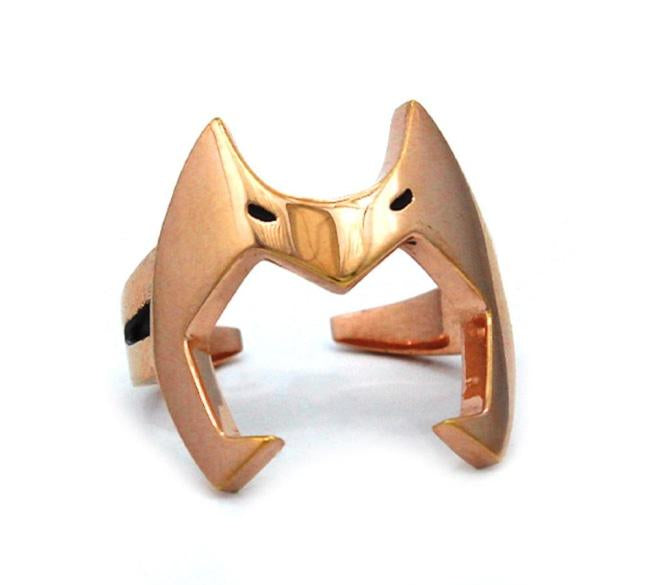 Catra Helmet Ring from she-ra and the princesses of power casting a shadow with a white background