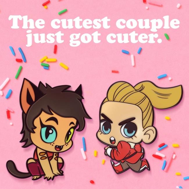she-ra and the princesses of power chibi enamel pin set