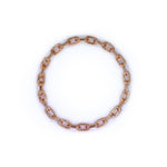 Chain Hoop Bangle, chain cuff, chain bracelet, womens bracelet, urban bracelet, han cholo