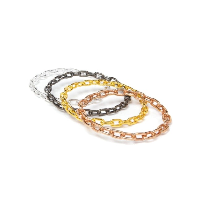 Chain Hoop Bangle, chain cuff, chain bracelet, womens bracelet, urban bracelet, han cholo