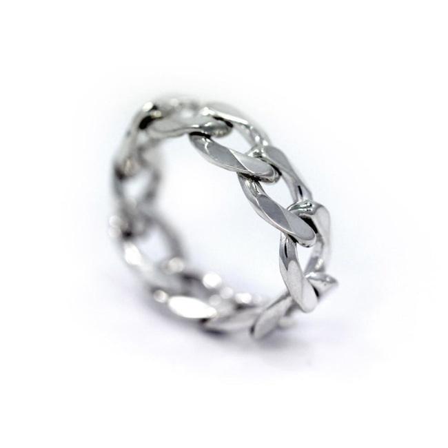 Chain Ring, Cuban link chain ring, han cholo jewelry, 2 chain ring, chain rings, chain jewelry