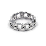 Chain Ring, Cuban link chain ring, han cholo jewelry, 2 chain ring, chain rings, chain jewelry