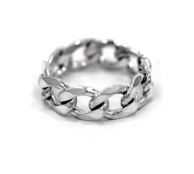 Chain Ring, Cuban link chain ring, han cholo jewelry, 2 chain ring, chain rings, chain jewelry