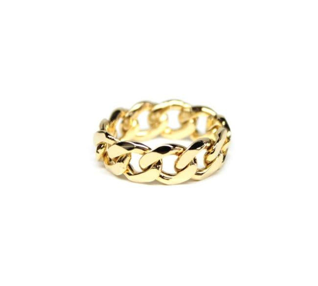 Chain Ring, Cuban link chain ring, han cholo jewelry, 2 chain ring, chain rings, chain jewelry