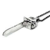 Chainsaw Pendant Sterling .925 Pm Necklaces