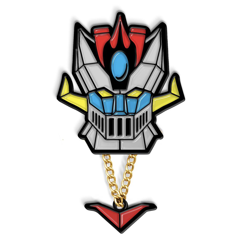 Han Cholos Space knight enamel pin on while background