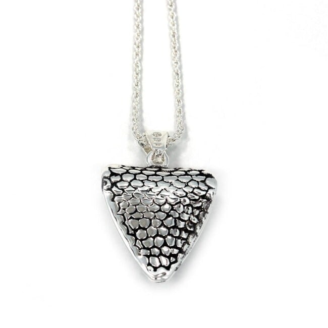 back of the Cobra Lover Pendant in silver from the fantasy collection