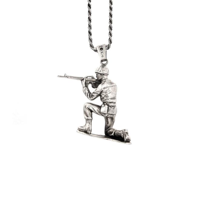 Cover Fire Army Man Pendant Pm Necklaces