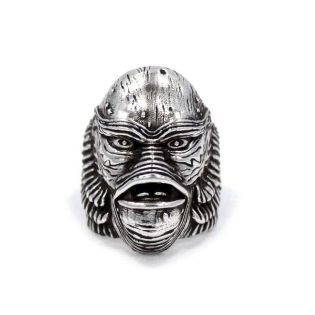 front of the Creature From The Black Lagoon Ring from the universal monsters collection.