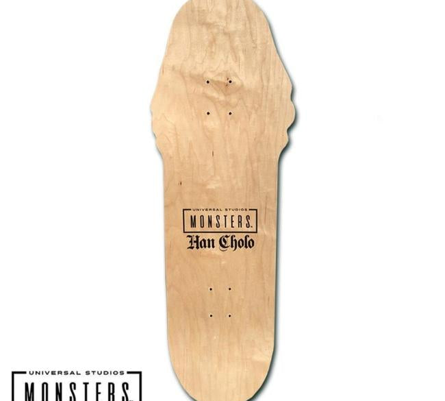 back of the Creature From The Black Lagoon Skateboard from the universal monsters collection