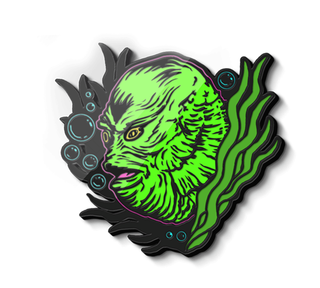 The Creature Enamel Pin - Glow in the Dark Enamel Pin Universal Monsters 