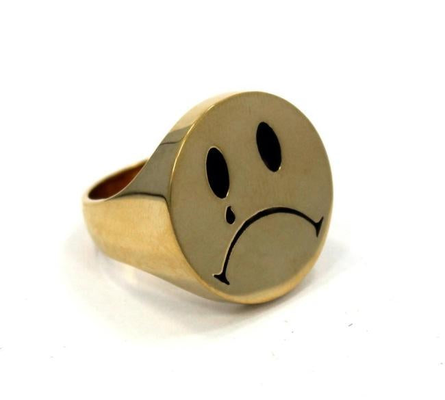 Cry Later Ring, sad face ring, sad boy, sad girl, han cholo ring, han cholo jewelry