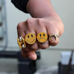 Cry Later Ring, sad face ring, sad boy, sad girl, han cholo ring, han cholo jewelry