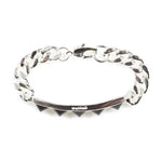 Her Crystal Spike Id Bracelet Ss Bracelets