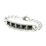Her Crystal Spike Id Bracelet Ss Bracelets