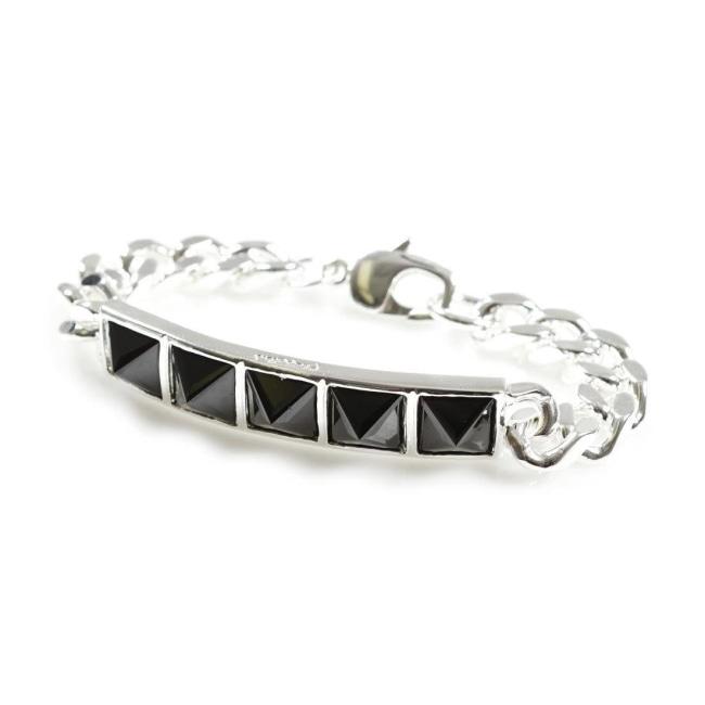 Her Crystal Spike Id Bracelet Ss Bracelets