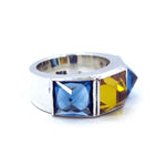 Crystal Spike Ring pm rings Precious Metals Sterling Silver .925 7 Customizable