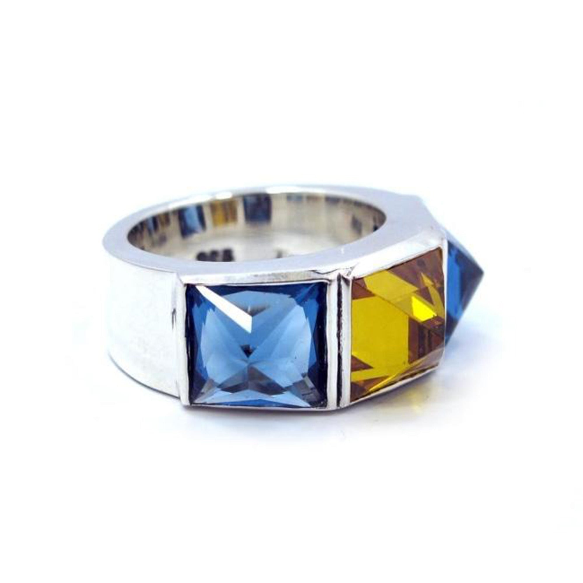 Crystal Spike Ring pm rings Precious Metals Sterling Silver .925 7 Customizable