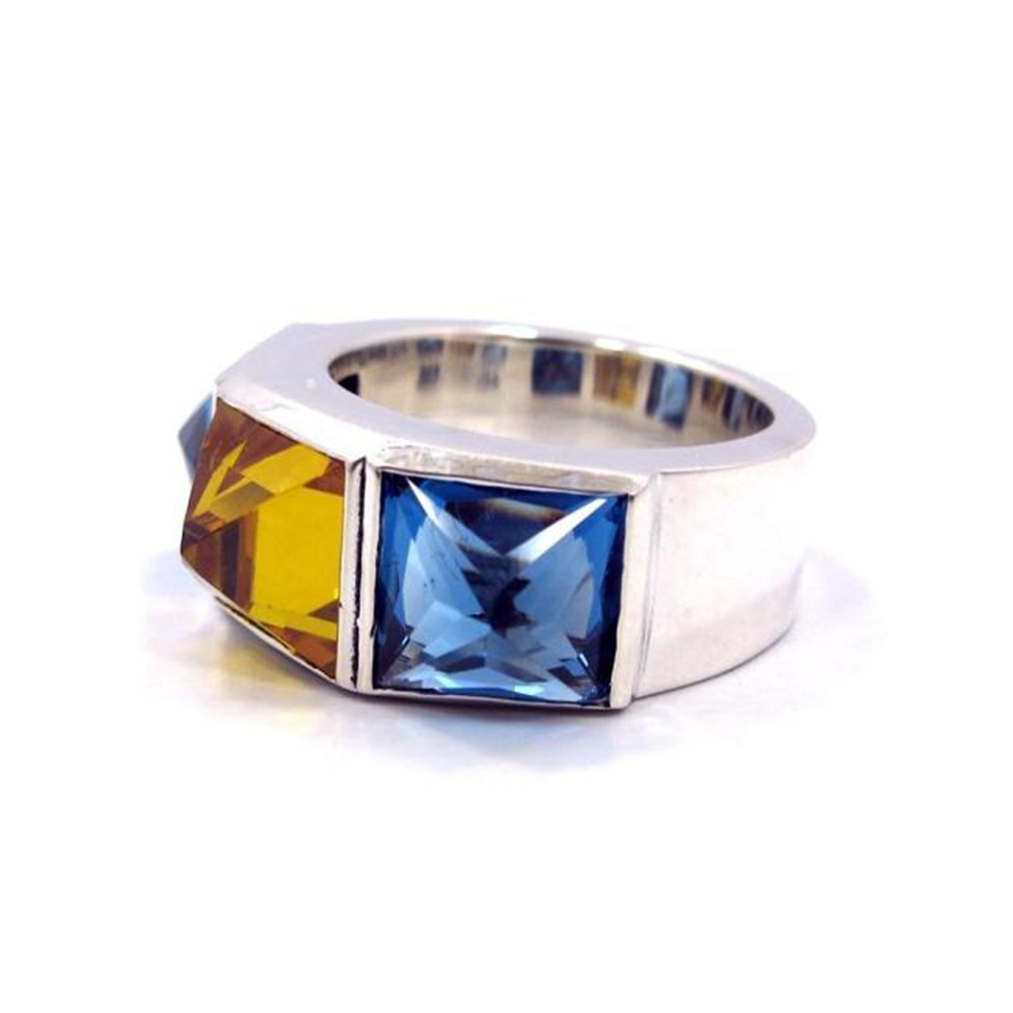 Crystal Spike Ring pm rings Precious Metals 