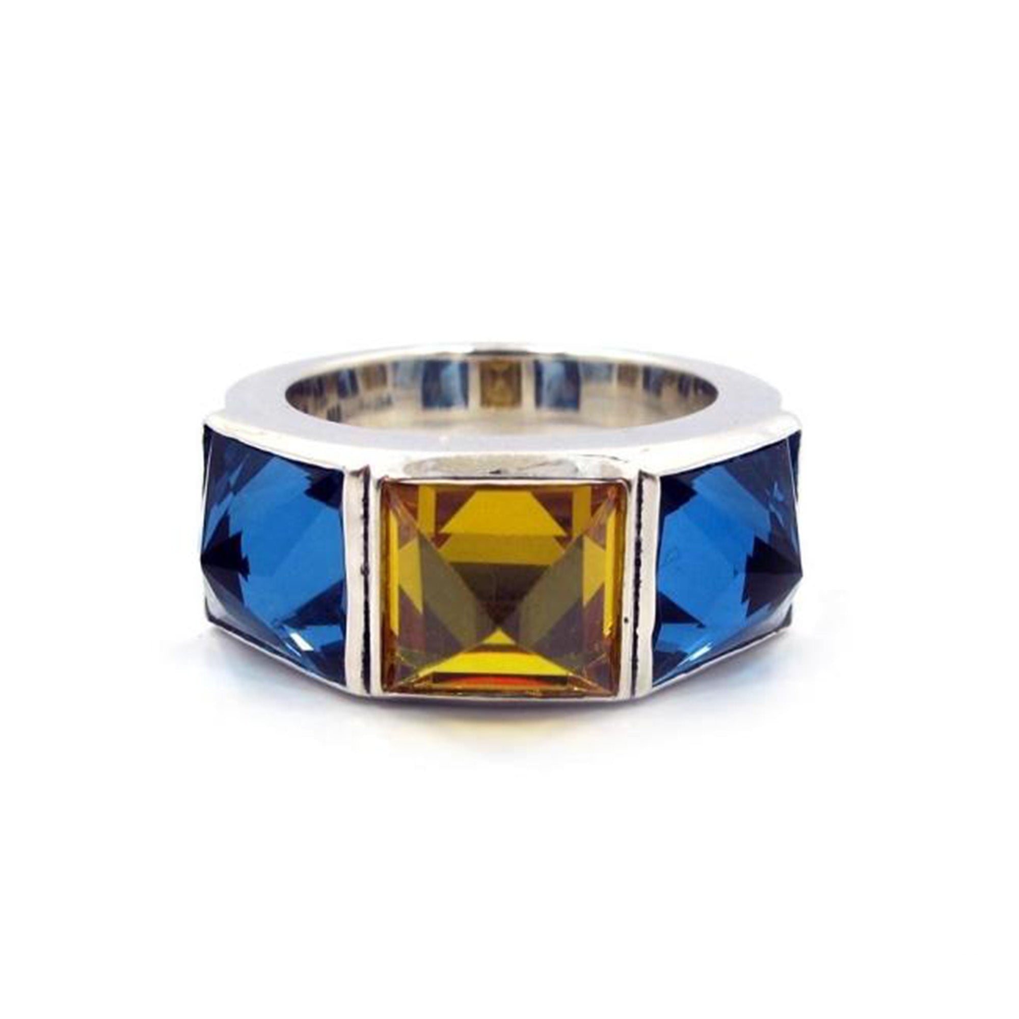 Crystal Spike Ring pm rings Precious Metals 
