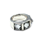 Crystal Spike Ring pm rings Precious Metals 