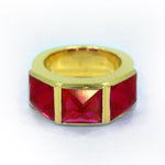 Crystal Spike Ring pm rings Precious Metals 