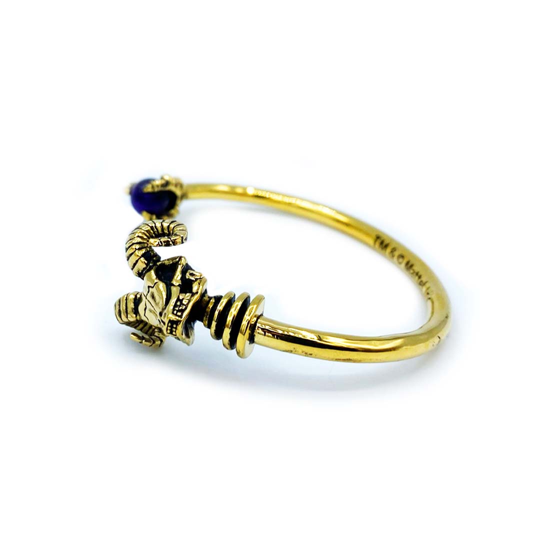 gold havoc cuff, masters of the universe merch, skeletor motu, ram jewelry