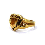 Cut My Heart Ring Vermeil / 5 Pm Rings