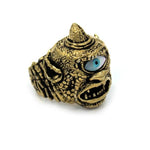 left side of the Cyclops Ring in gold from the han cholo fantasy collection