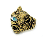 right side of the Cyclops Ring in gold from the han cholo fantasy collection