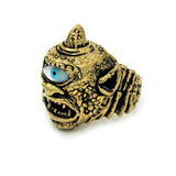 right side of the Cyclops Ring in gold from the han cholo fantasy collection
