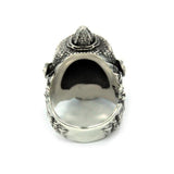 back view of the Cyclops Ring in silver from the han cholo fantasy collection