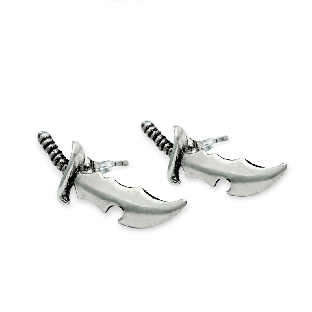Dagger Stud Earrings pm earrings Precious Metals Sterling Silver .925 