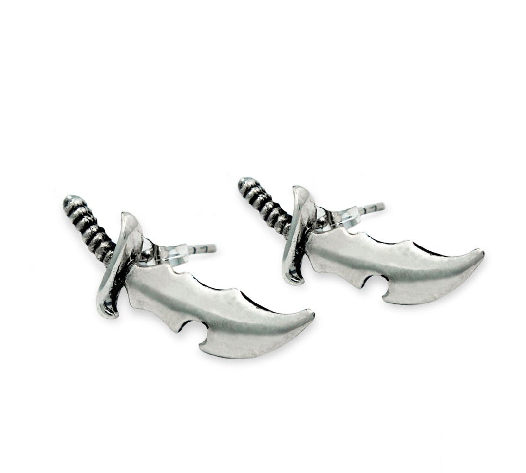 Dagger Stud Earrings pm earrings Precious Metals Sterling Silver .925 