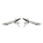 Dagger Stud Earrings pm earrings Precious Metals 