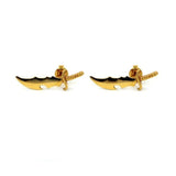Dagger Stud Earrings Vermeil Pm Earrings