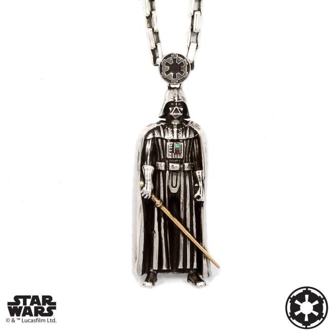 front of the darth vader Pendant from the han cholo star wars collection