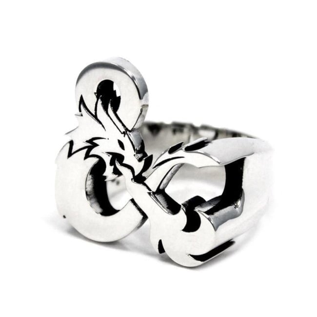 D&D ring,dungeons and dragons,dragon ring,ampersand ring,D&D accessory,D&D jewelry