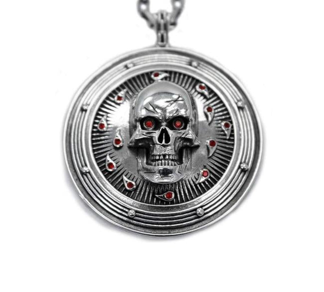 D&D Baldurs Gate,D&D necklace,D&D jewelry,D&D pendant,Skull necklace,descent into avernus