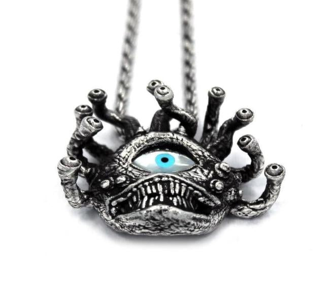 D&D Beholder,D&D jewelry,D&D pendant,D&D necklace