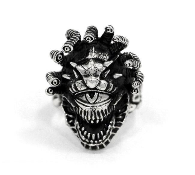 D&D ring,D&D rings,dungeons and dragons jewelry,dungeons and dragons accessory,D&D beholder creature