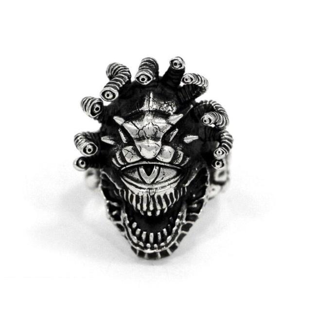 D&D ring,D&D rings,dungeons and dragons jewelry,dungeons and dragons accessory,D&D beholder creature